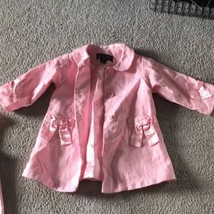 Pink jacket with matching dress